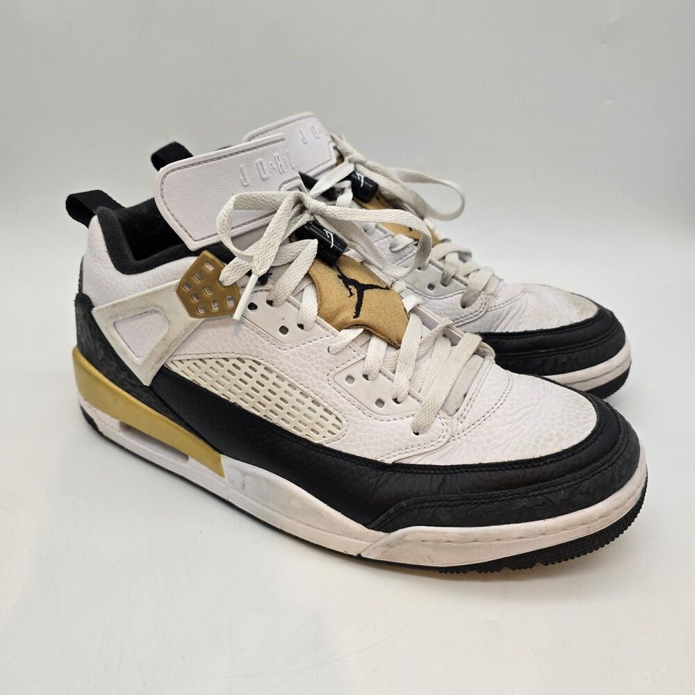 Nike Air Jordan Spizike Low White/Black Metallic Gold, Size 10.5